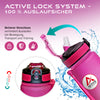 SPORT WATER BOTTLE Joe Maxx ATHLETICA 1000 ml pink