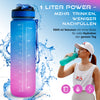 SPORT WATER BOTTLE Joe Maxx ATHLETICA 1000 ml blue-pink