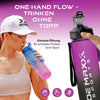 SPORT TRINKFLASCHE Joe Maxx ATHLETICA 1000 ml rosa-schwarz
