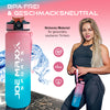 SPORT TRINKFLASCHE Joe Maxx ATHLETICA 1000 ml rosa-türkis