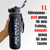 SPORT TRINKFLASCHE Joe Maxx ATHLETICA 1000 ml schwarz