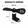 Mini USB-C Ventilator fürs Smartphone Schwarz