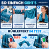 Kühlhandtuch mit Karabiner, blau