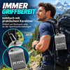 Kühlhandtuch mit Karabiner, grau