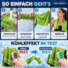 Kühlhandtuch mit Karabiner, grün