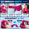 Kühlhandtuch mit Karabiner, pink
