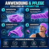 Kühlhandtuch mit Karabiner, lila