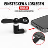 Mini USB-C Ventilator fürs Smartphone Schwarz