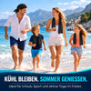Kühlhandtuch mit Karabiner, schwarz