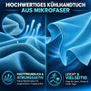 Kühlhandtuch mit Karabiner, blau