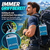 Kühlhandtuch mit Karabiner, blau