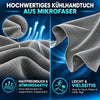 Kühlhandtuch mit Karabiner, grau