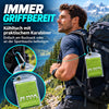 Kühlhandtuch mit Karabiner, grün
