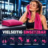 Kühlhandtuch mit Karabiner, pink